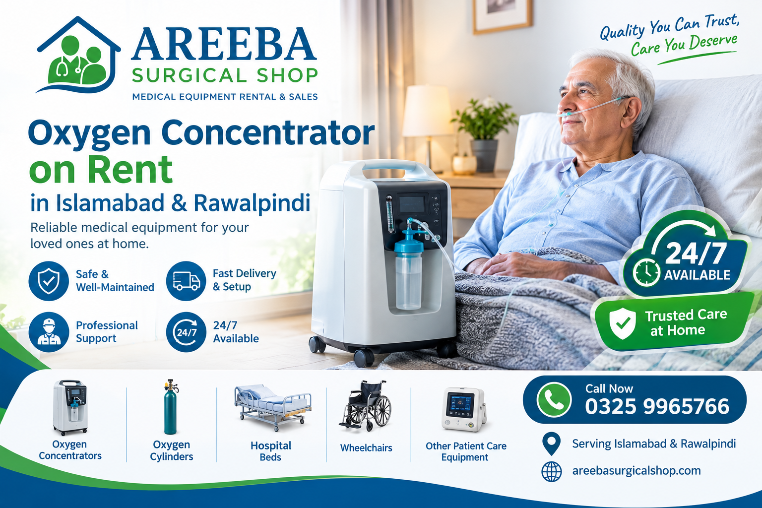 Oxygen Concentrator on Rent in Islamabad & Rawalpindi